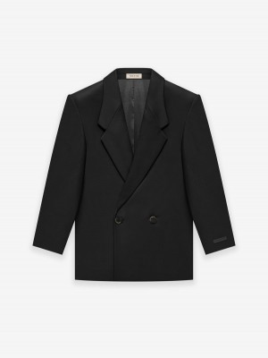 Fear Of God Cav Twill Suit Jacket Black | FOG-SN593395