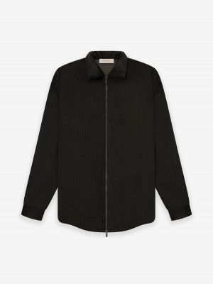 Fear Of God Corduroy Shirt Jacket Off-Black | FOG-SN593608