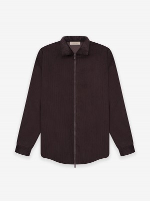 Fear Of God Corduroy Shirt Jacket Plum | FOG-SN593600