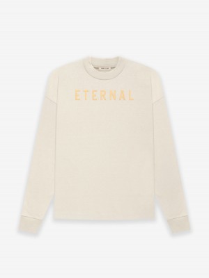 Fear Of God Cotton Ls T-shirt Cement | FOG-SN593347