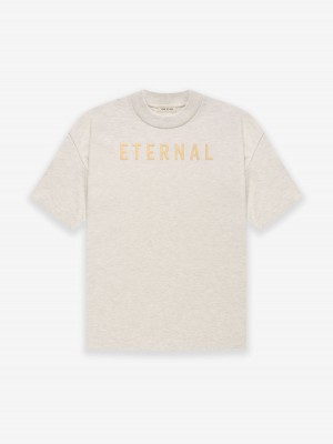 Fear Of God Cotton Ss T-shirt Warm Heather Oatmeal | FOG-SN593332