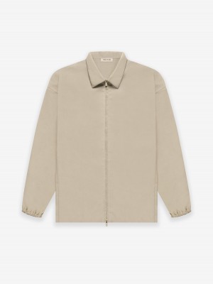 Fear Of God Cotton Work Jacket Dusty Beige | FOG-SN593416