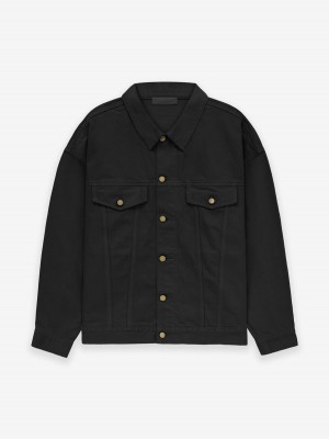 Fear Of God Denim Jacket Jet Black | FOG-SN593625