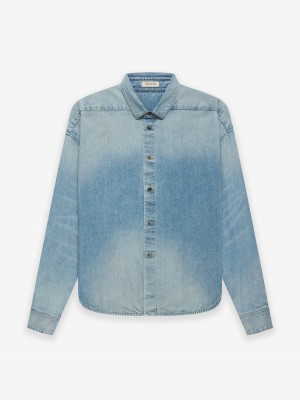 Fear Of God Denim Shirt 5 Year Indigo | FOG-SN593317