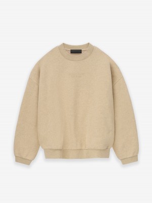 Fear Of God Essentials Crewneck Gold Heather | FOG-SN593618