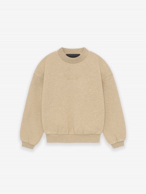 Fear Of God Essentials Crewneck Gold Heather | FOG-SN593801