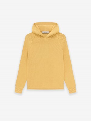 Fear Of God Essentials Knit Hoodie Light Tuscan | FOG-SN593752