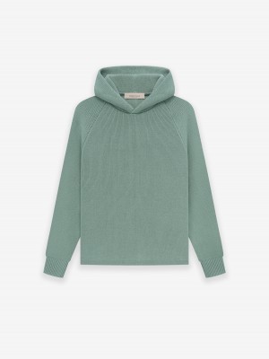 Fear Of God Essentials Knit Hoodie Sycamore | FOG-SN593765