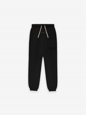 Fear Of God Essentials Sweatpant Jet Black | FOG-SN593866