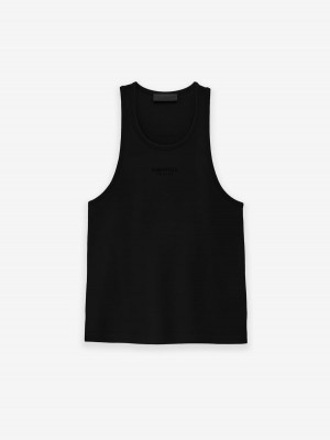 Fear Of God Essentials Tanktop Jet Black | FOG-SN593681