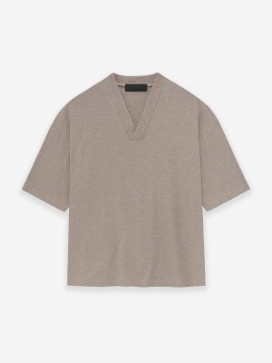 Fear Of God Essentials V-neck Core Heather | FOG-SN593539