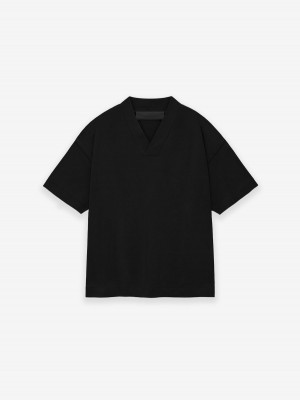 Fear Of God Essentials V-neck Jet Black | FOG-SN593785