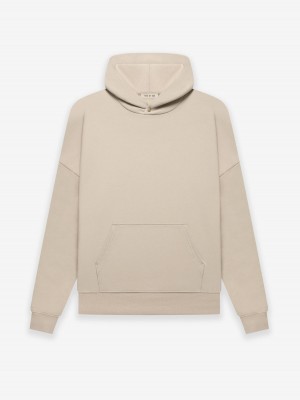 Fear Of God Fleece Hoodie Dusty Beige | FOG-SN593350