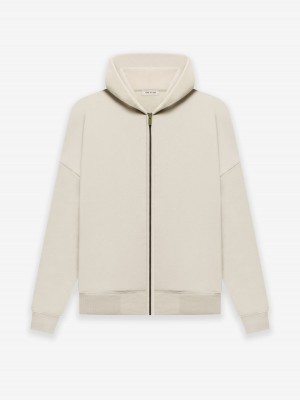 Fear Of God Fleece Zip Hoodie Cement | FOG-SN593337