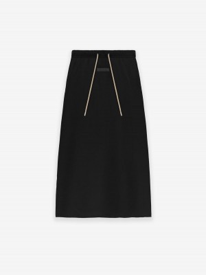 Fear Of God Jersey Skirt Jet Black | FOG-SN593742