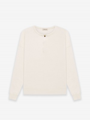 Fear Of God Lightweight Merino Henley Cream | FOG-SN593481