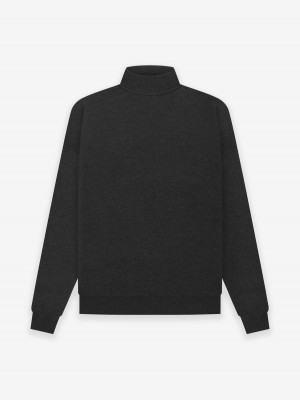 Fear Of God Lightweight Merino Turtleneck Black Heather | FOG-SN593474