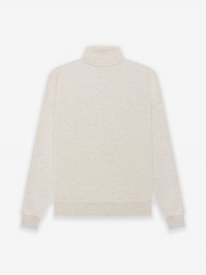 Fear Of God Lightweight Merino Turtleneck Cement Heather | FOG-SN593286