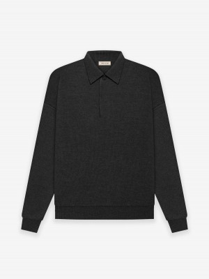 Fear Of God Merino Polo Black Heather | FOG-SN593294