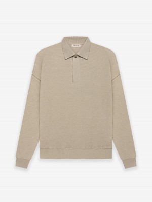 Fear Of God Merino Polo Dusty Beige | FOG-SN593297