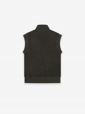 Fear Of God Pullover Terry Mockneck Vest Off-Black | FOG-SN593661