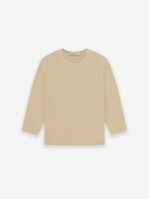 Fear Of God Rawneck Knit Sweater Sand | FOG-SN593750