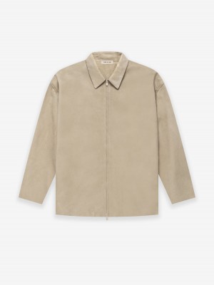 Fear Of God Suede Jacket Dusty Beige | FOG-SN593406