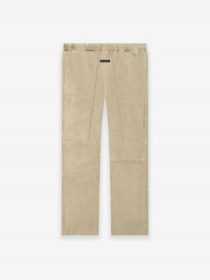 Fear Of God Suede Relaxed Pant Dusty Beige | FOG-SN593428