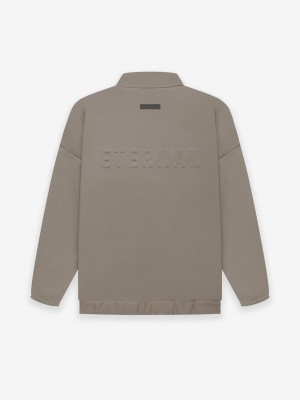 Fear Of God Viscose Tricot Track Jacket Dusty Concrete | FOG-SN593414