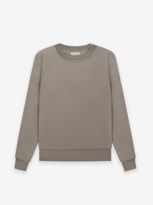 Fear Of God Wool Cashmere Crewneck Dusty Concrete | FOG-SN593290