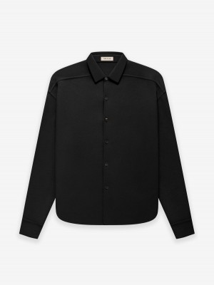 Fear Of God Wool Cashmere Shirt Black | FOG-SN593487