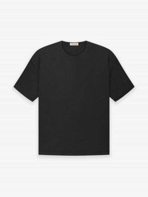 Fear Of God Wool Crepe Tee Black | FOG-SN593312