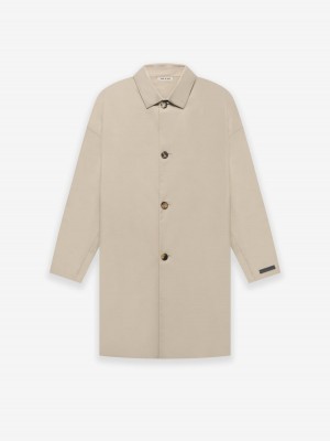 Fear Of God Wool Nylon Car Coat Dusty Beige | FOG-SN593358