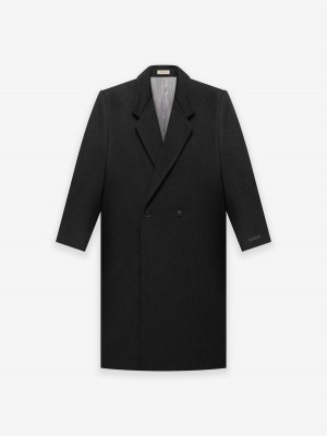 Fear Of God Wool Overcoat Black Heather | FOG-SN593390