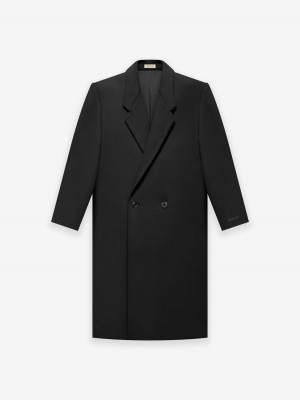 Fear Of God Wool Overcoat Black | FOG-SN593410