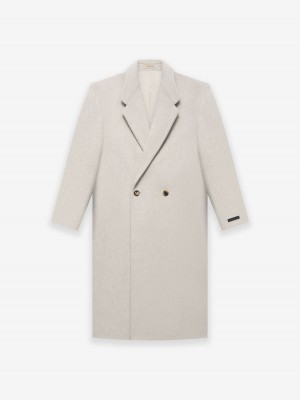 Fear Of God Wool Overcoat Cement Heather | FOG-SN593409