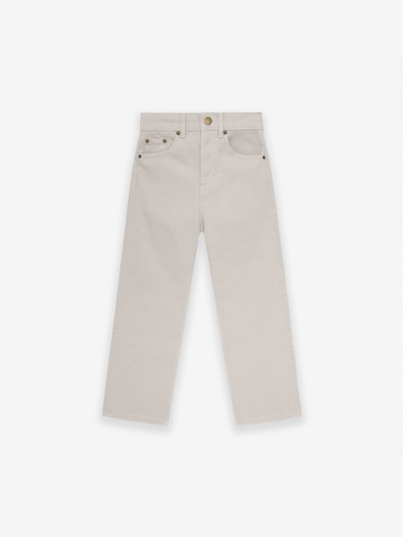 Fear Of God 5 Pocket Jean Silver Cloud | FOG-SN593861