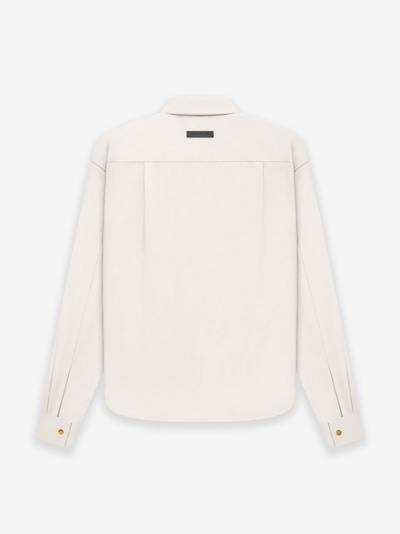 Fear Of God Button Front Shirt Cream | FOG-SN593311