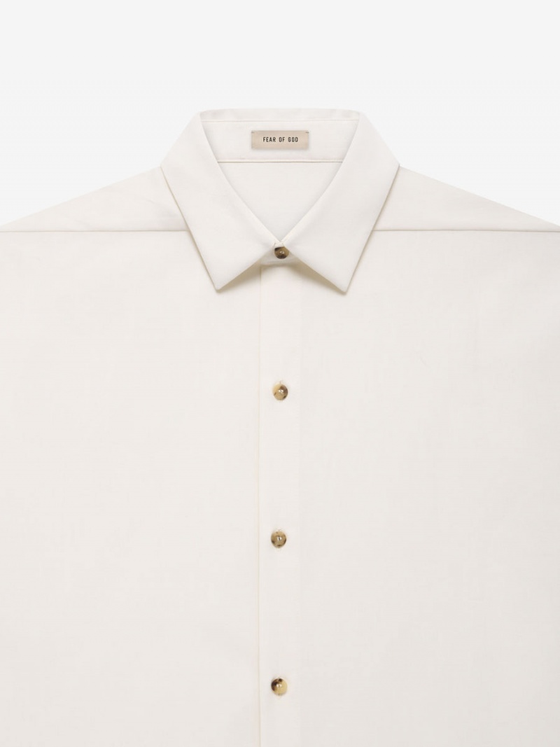 Fear Of God Button Front Shirt Cream | FOG-SN593311