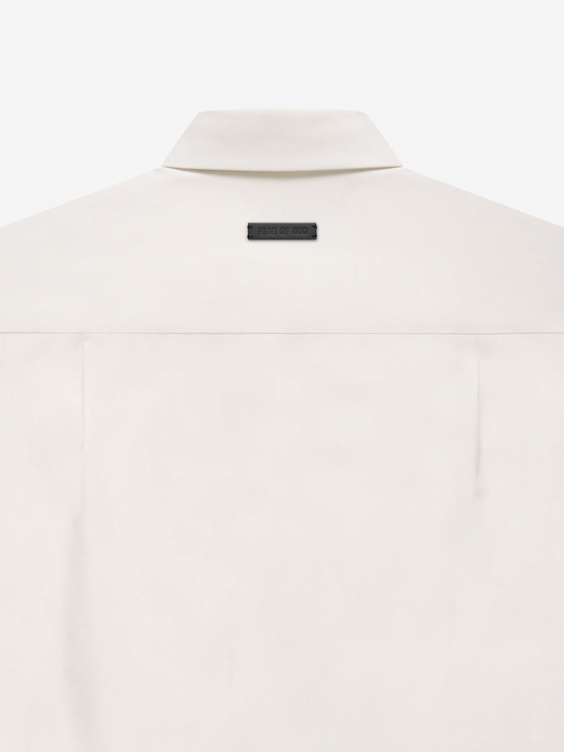 Fear Of God Button Front Shirt Cream | FOG-SN593311