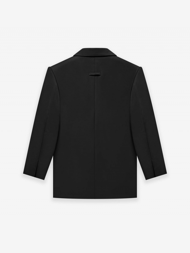 Fear Of God Cav Twill Suit Jacket Black | FOG-SN593395