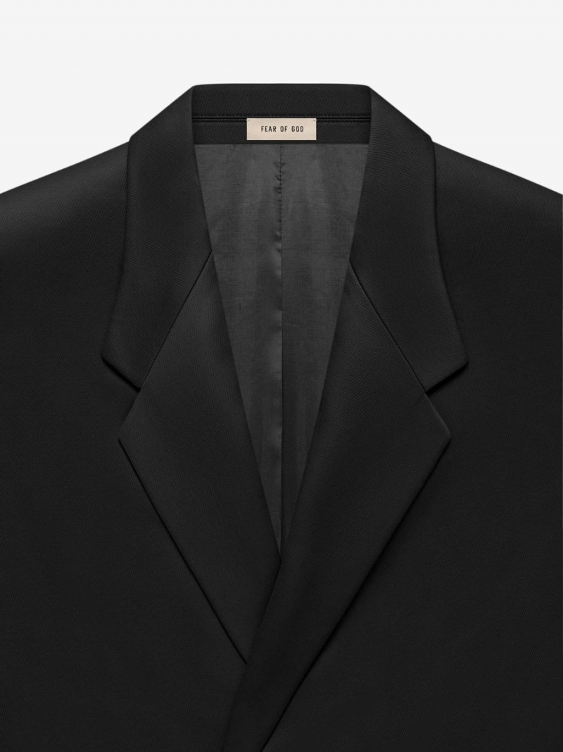 Fear Of God Cav Twill Suit Jacket Black | FOG-SN593395