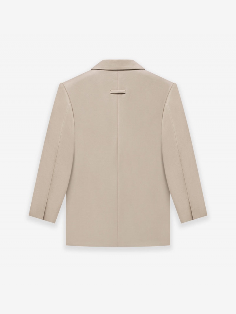 Fear Of God Cav Twill Suit Jacket Dusty Beige | FOG-SN593365