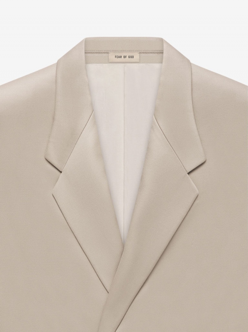 Fear Of God Cav Twill Suit Jacket Dusty Beige | FOG-SN593365