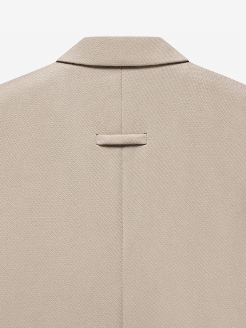 Fear Of God Cav Twill Suit Jacket Dusty Beige | FOG-SN593365