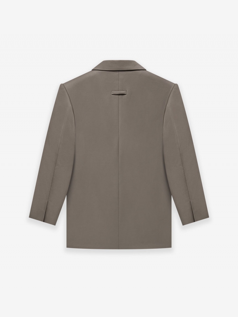 Fear Of God Cav Twill Suit Jacket Dusty Concrete | FOG-SN593368