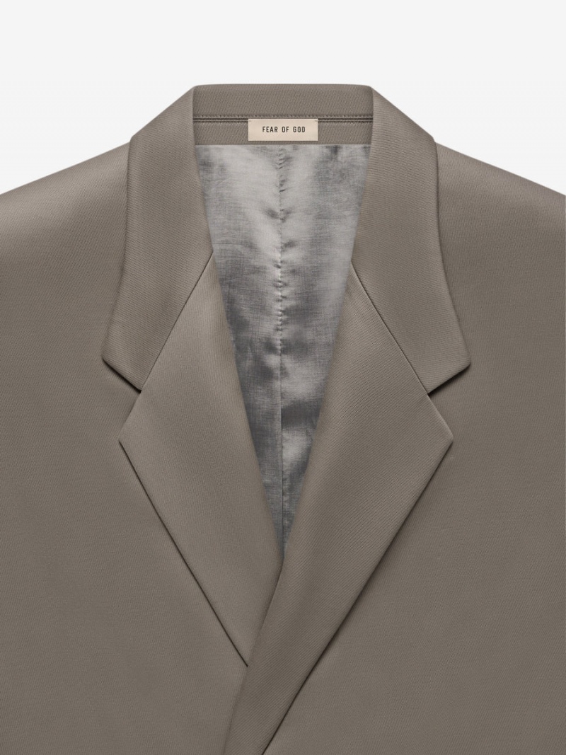 Fear Of God Cav Twill Suit Jacket Dusty Concrete | FOG-SN593368