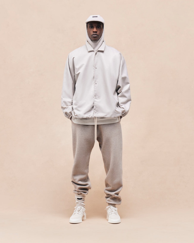 Fear Of God Coaches Jacket Silver Cloud | FOG-SN593623