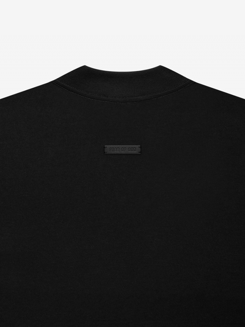 Fear Of God Cotton Ls T-shirt Black | FOG-SN593314