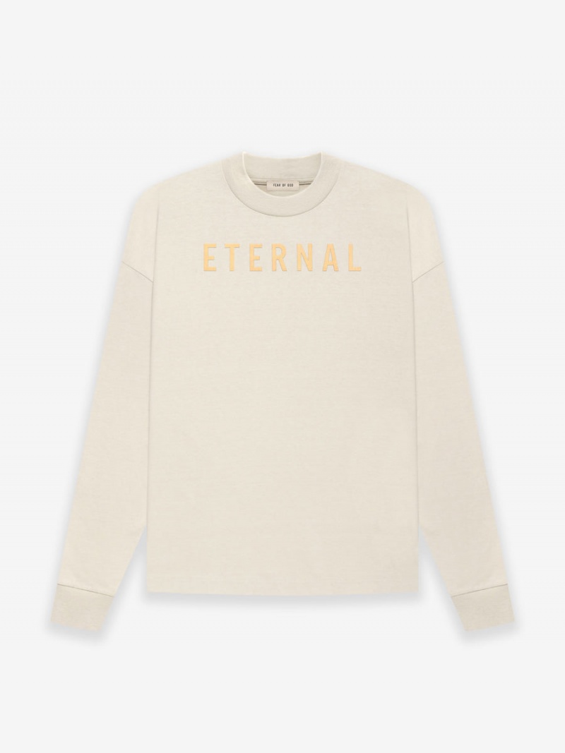 Fear Of God Cotton Ls T-shirt Cement | FOG-SN593347